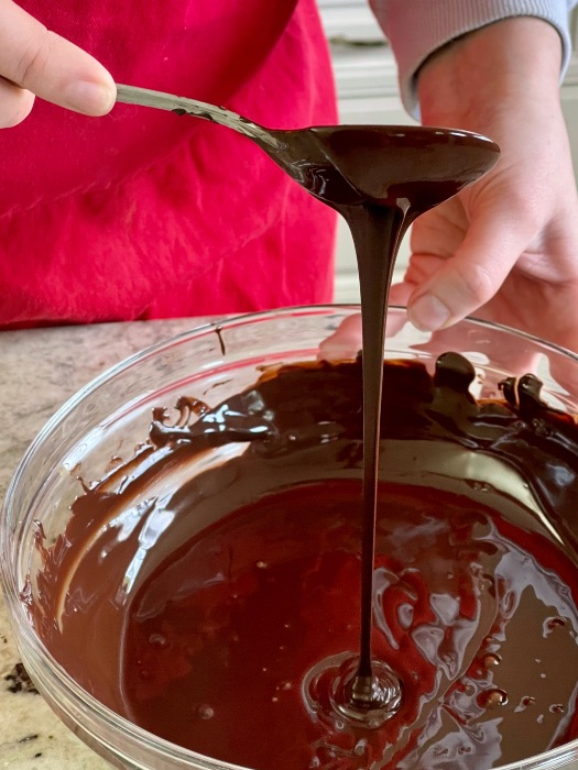 Melted Chocolate For Dipping