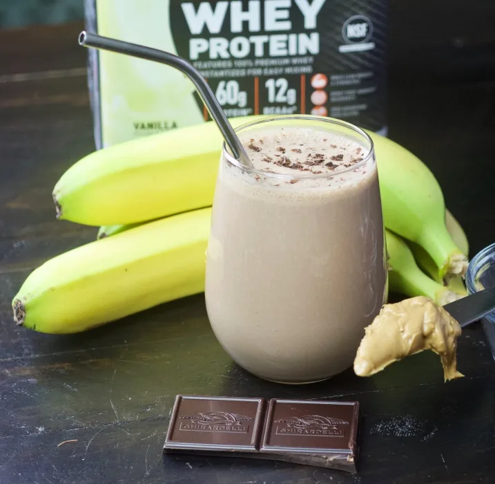 Peanut Butter Chocolate Protein Smoothie