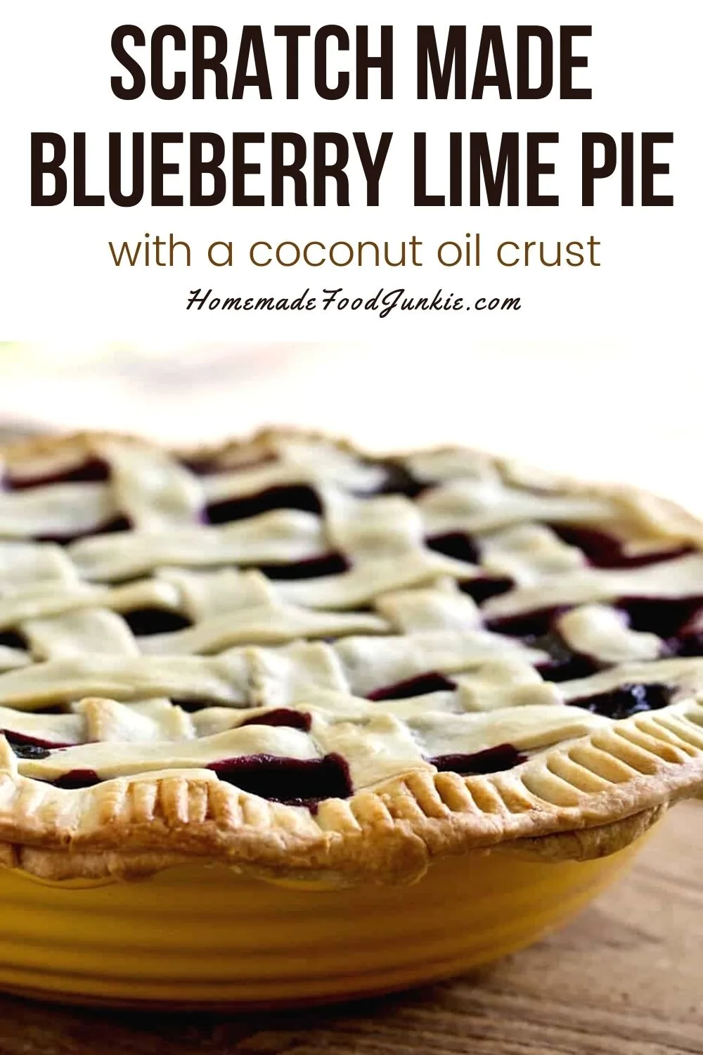 Scratch Made Blueberry Lime Pie-Pin Image