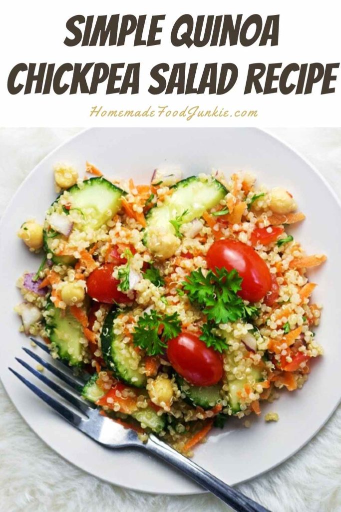 Simple Quinoa Chickpea Salad Recipe-Pin Image