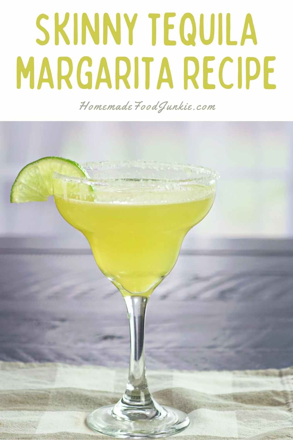 Skinny Tequila Margarita Recipe-Pin Image