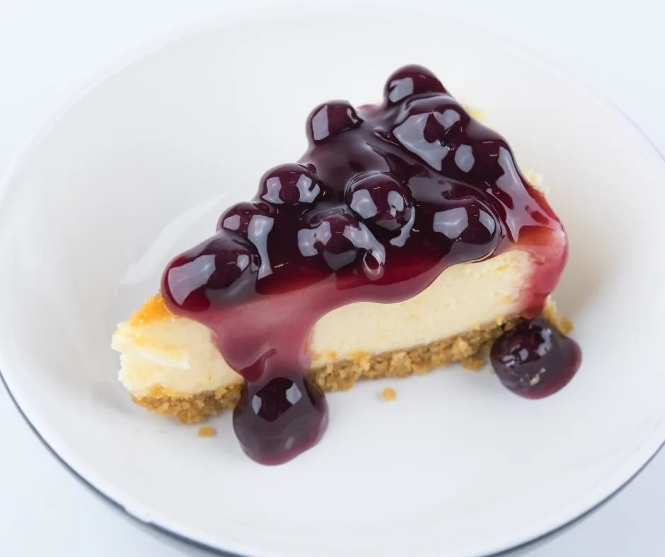 Blueberry Swirl Cheesecake With Blueberry Sauce 5 Blueberry Swirl Cheesecake