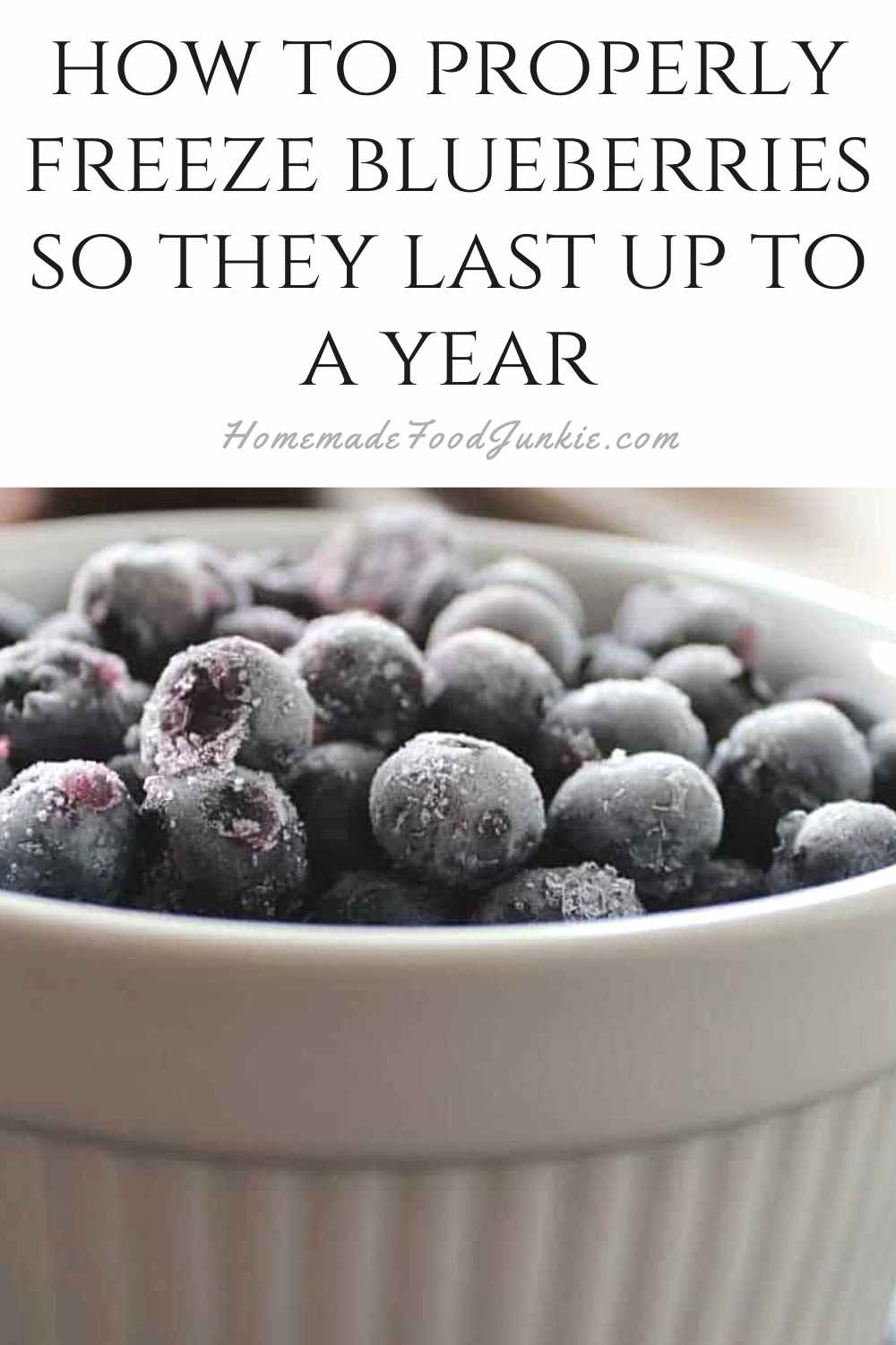 How To Properly Freeze Blueberries So They Last Up To A Year-Pin Image