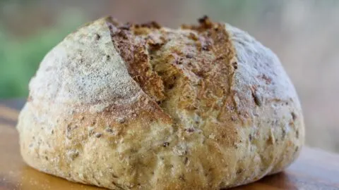 Sourdough Multiseed Bread Close Up