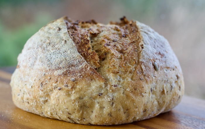 Sourdough Multiseed Bread Close Up