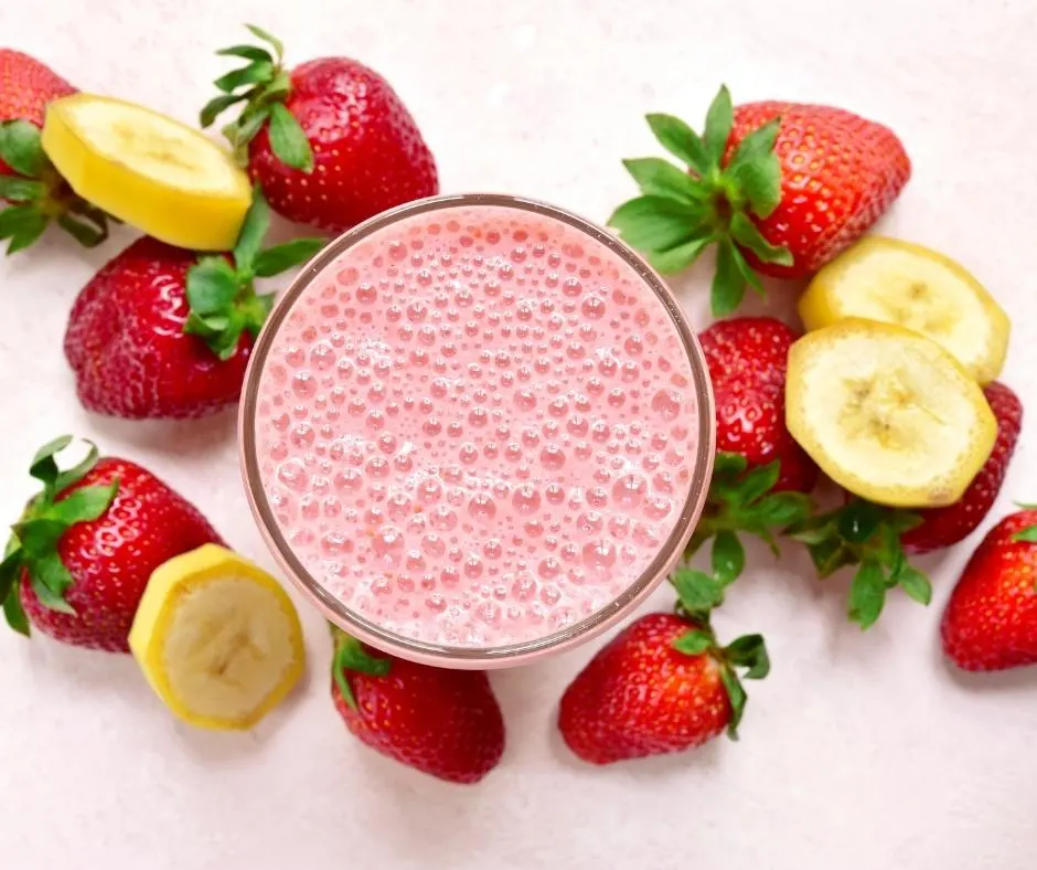 How To Make A Strawberry Banana Smoothie 1 Creamy Strawberry Banana Smoothie