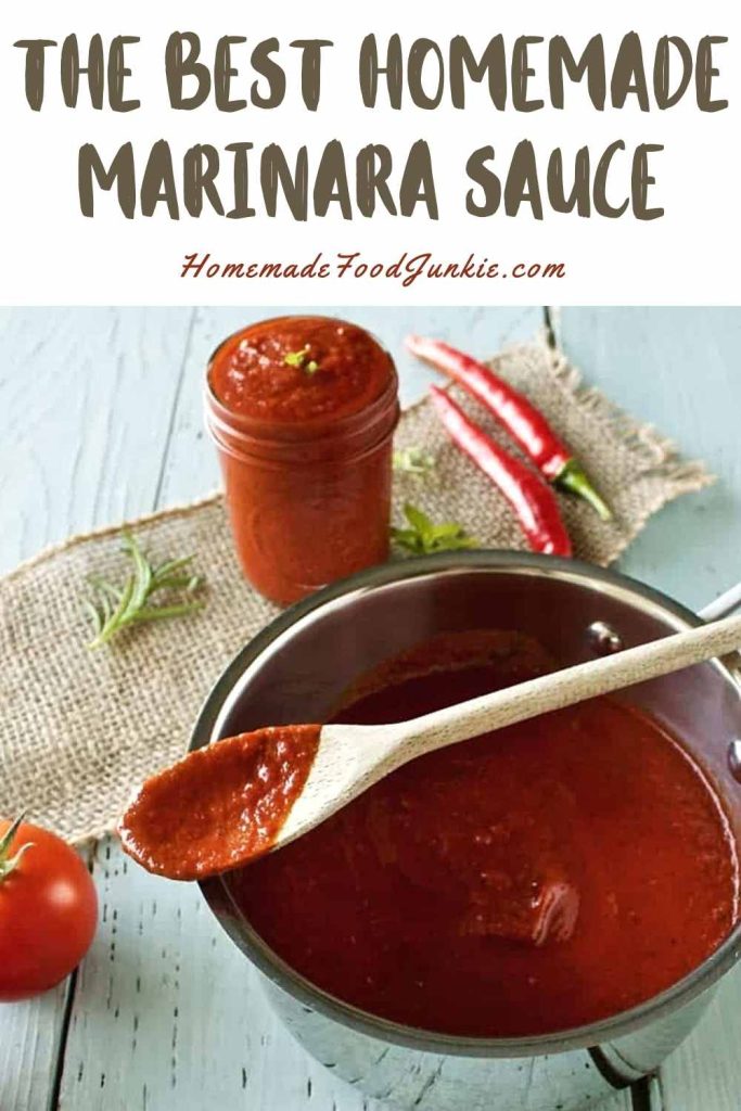 Easy Homemade Marinara Sauce 9 The Best Homemade Marinara Sauce-Pin Image