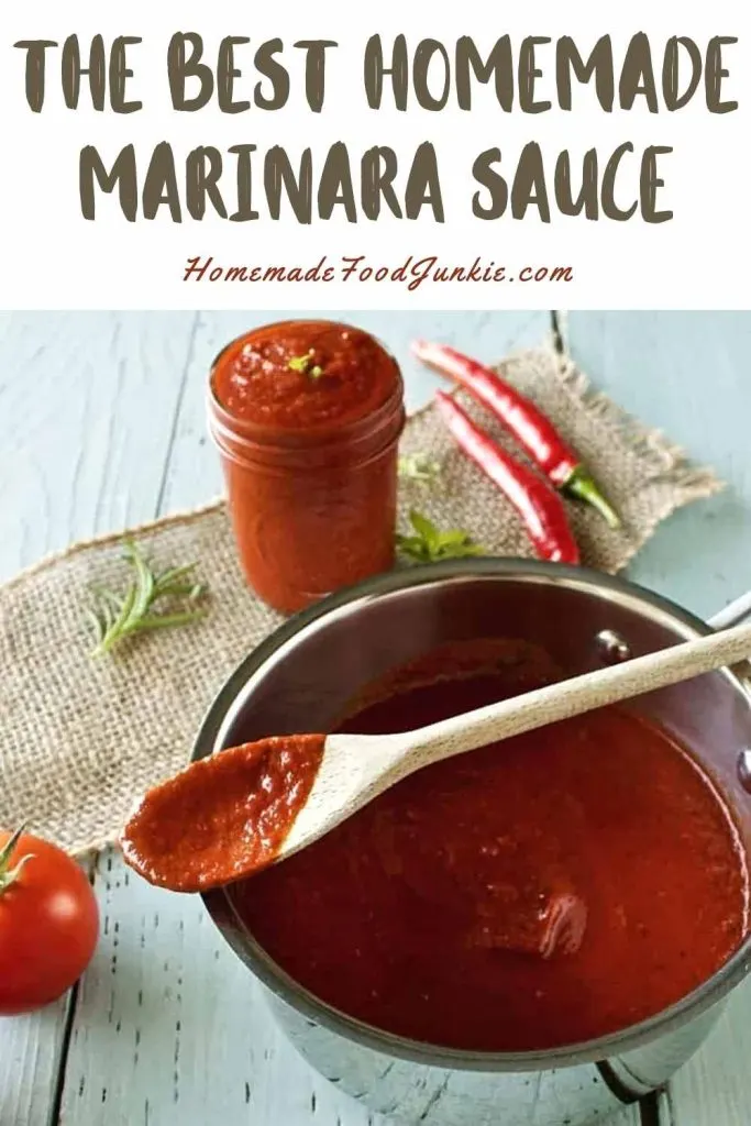 The Best Homemade Marinara Sauce-Pin Image