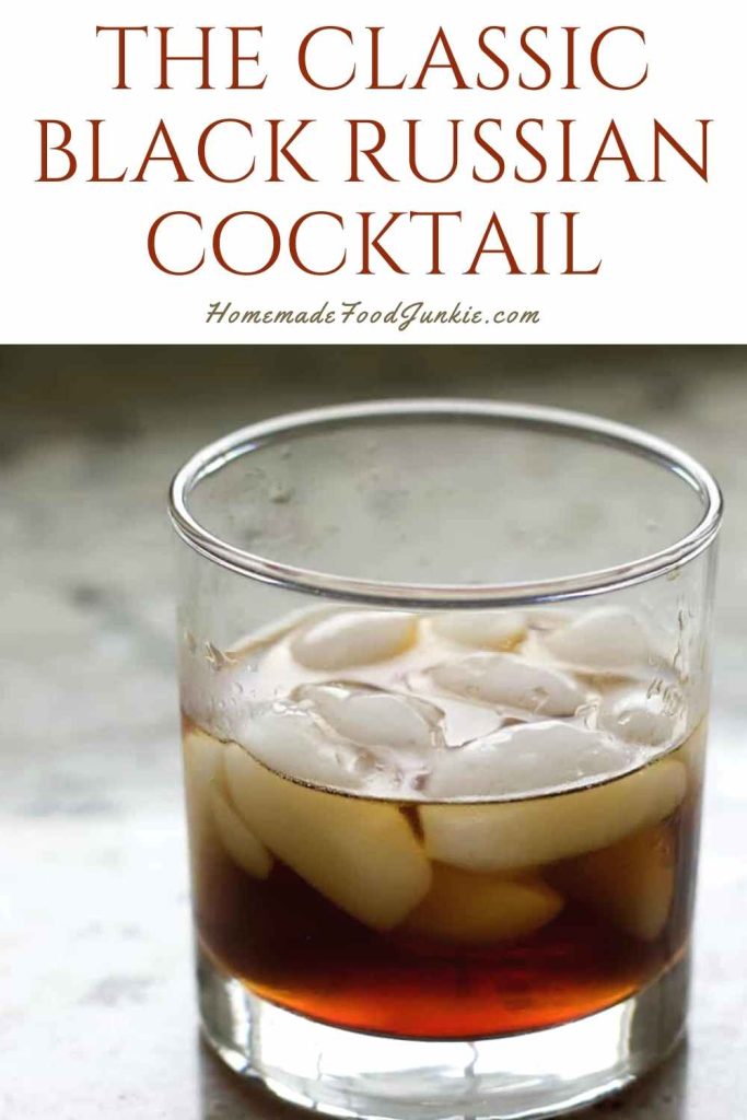 The Classic Black Russian Cocktail-Pin Image