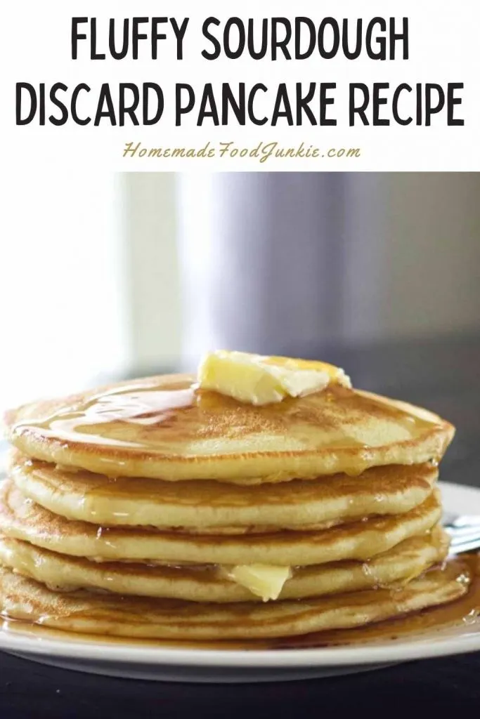 Fluffy Sourdough Discard Pancake Recipe-Pin Image