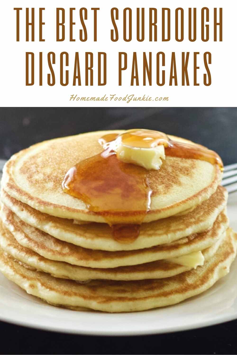 Homemade Soft Sourdough Pretzel Recipe 4 The Best Sourdough Discard Pancakes-Pin Image