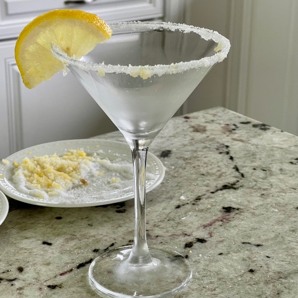 Rimmed Martini Glass