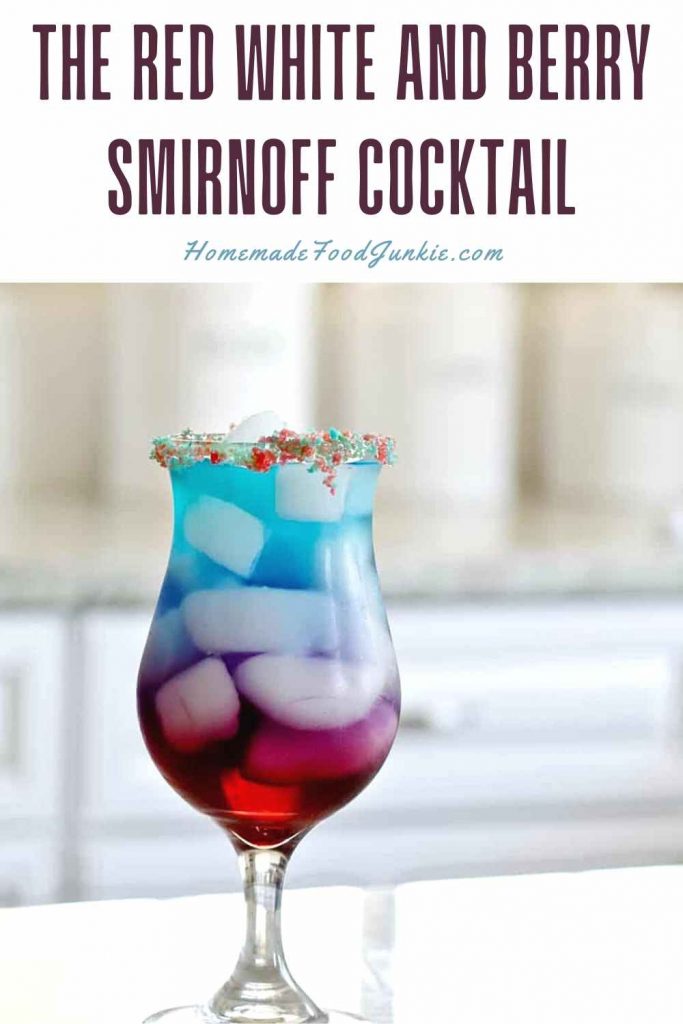 The Red White And Berry Smirnoff Cocktail -Pin Image