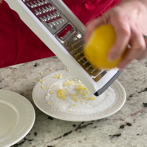 Zesting A Lemon