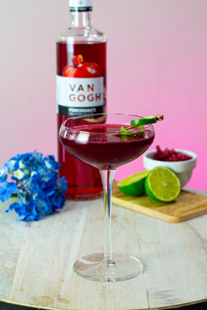 Pomegranate Blueberry Vodka Cocktail