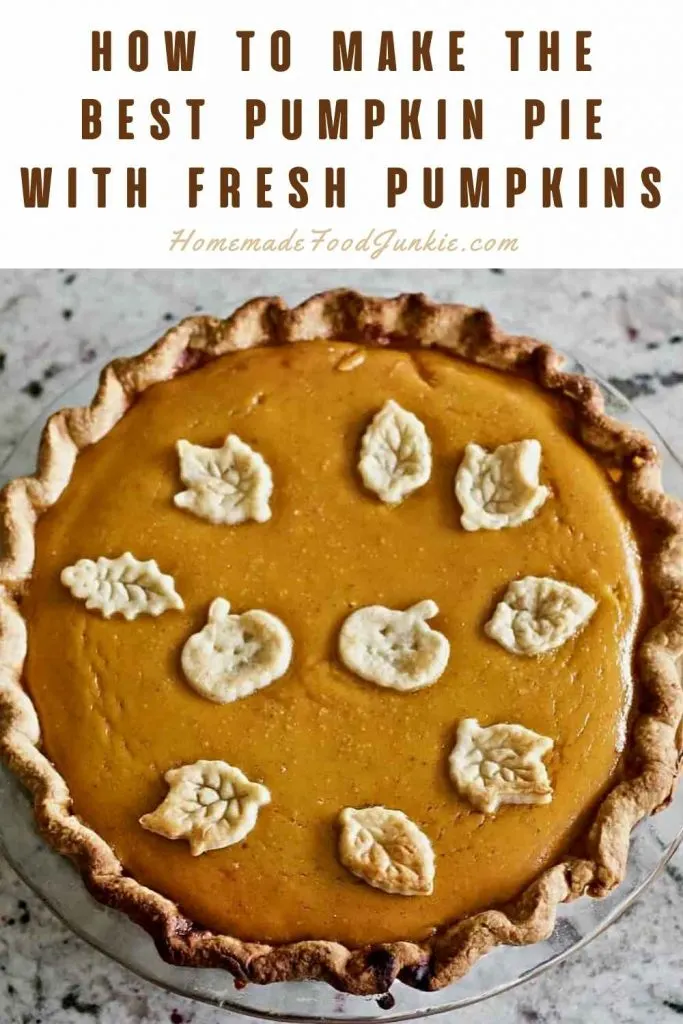 Fresh Pumpkin Pie Recipe With Pumpkin Puree 20 How To Make The Best Pumpkin Pie With Fresh Pumpkins-Pin Image