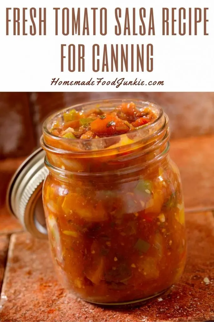 Fresh Tomato Salsa Recipe For Canning-Pin Image