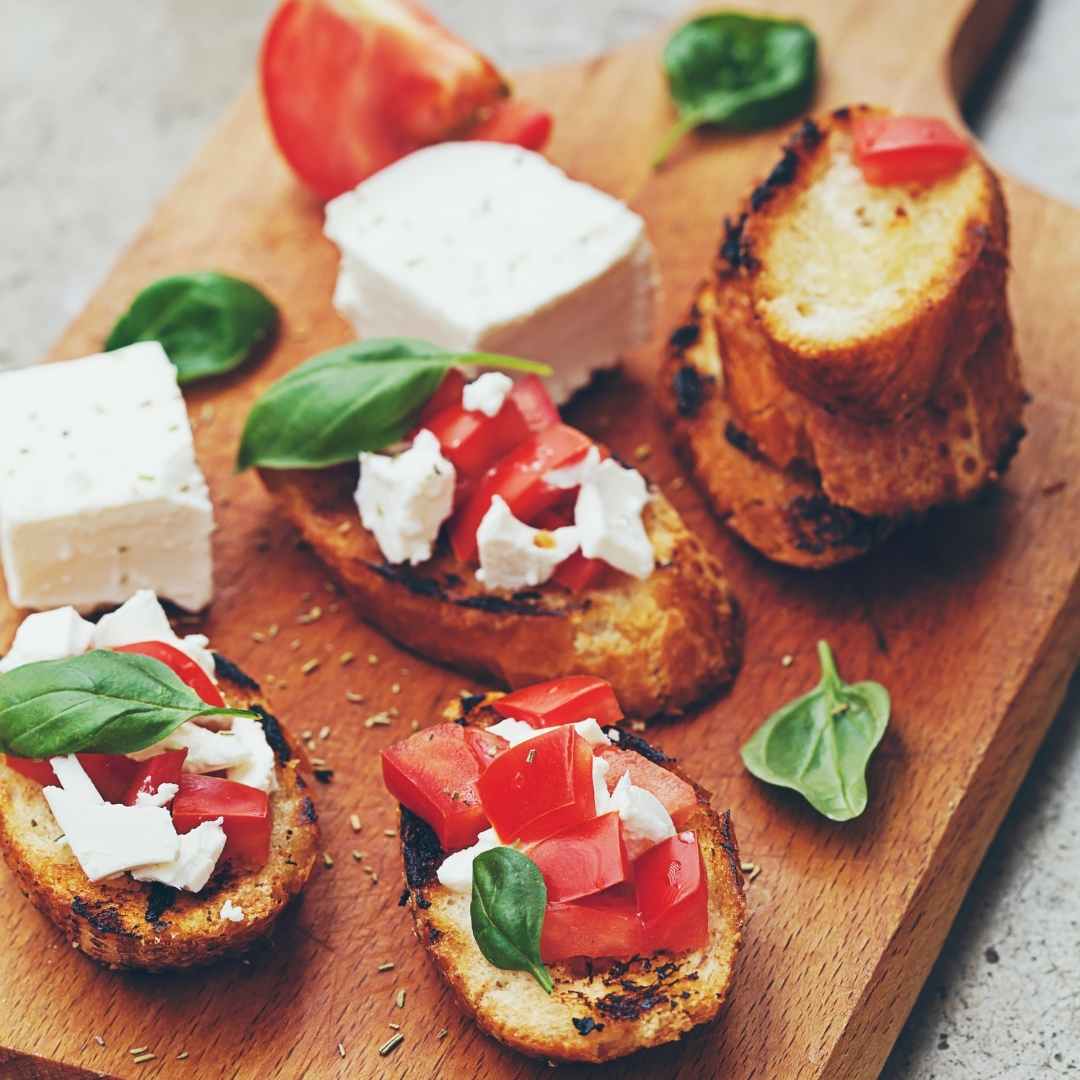 Crostini with Goat Cheese Appetizers Homemade Food Junkie