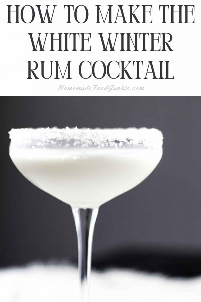 How To Make The White Winter Rum Cocktail-Pin Image