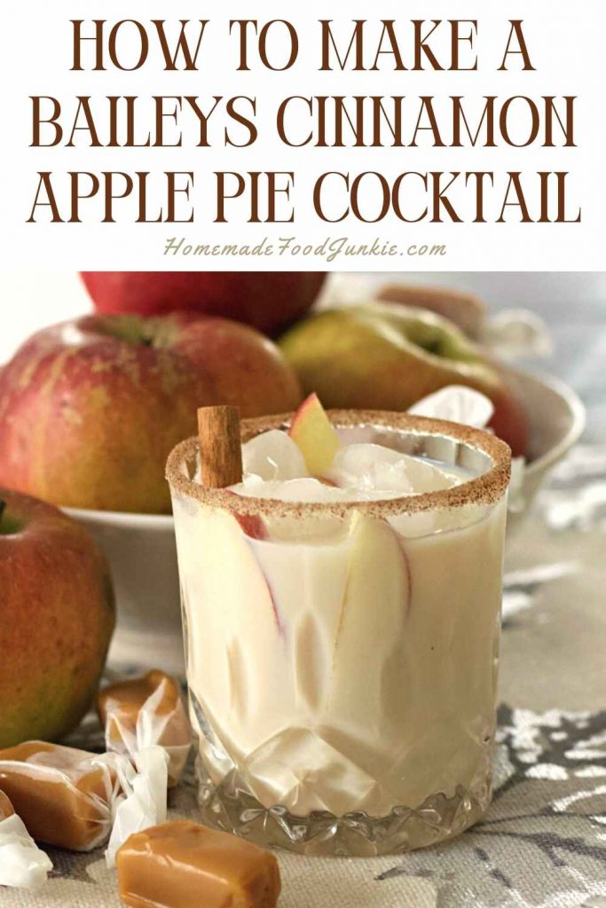 How To Make A Baileys Cinnamon Apple Pie Cocktail-Pin Image