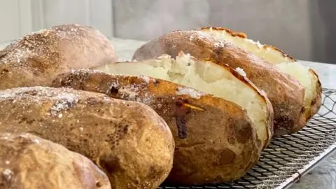 Easy Air Fryer Baked Potatoes 5 Air Fryer Baked Potatoes