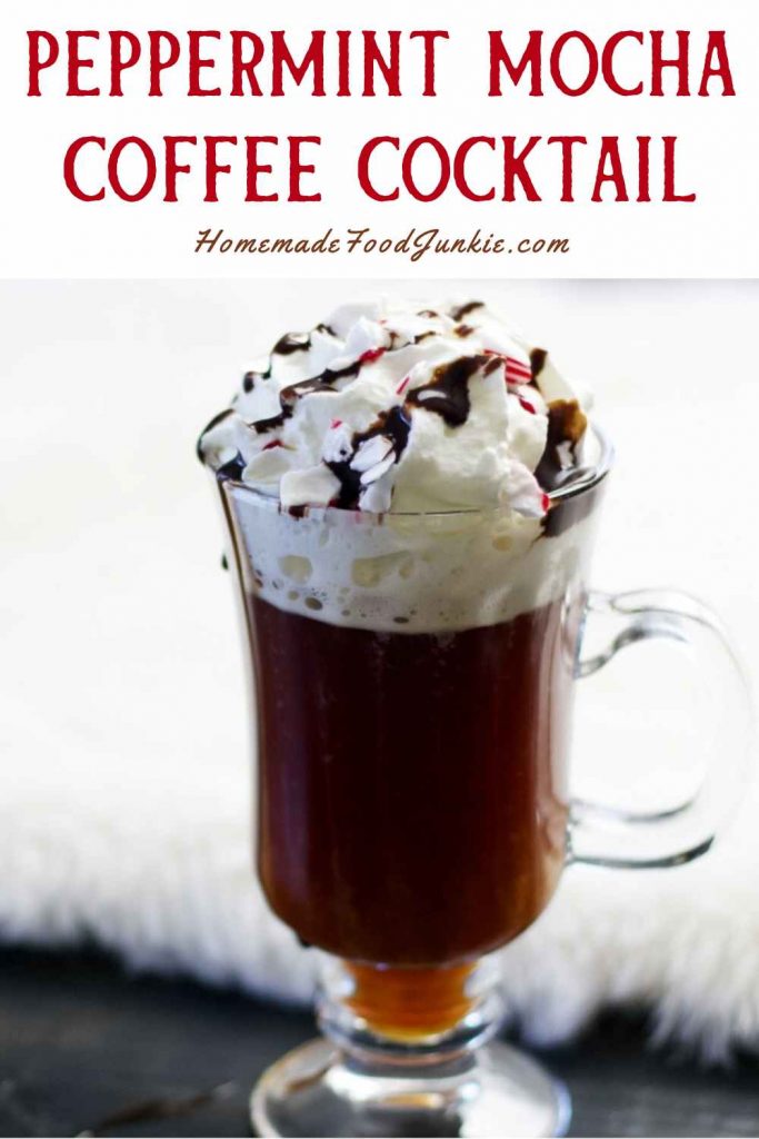 Peppermint Mocha Coffee Cocktail-Pin Image