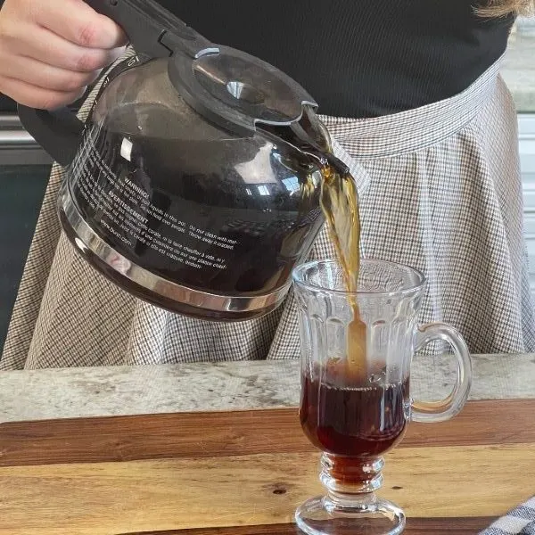 Pouring Coffee Cocktail