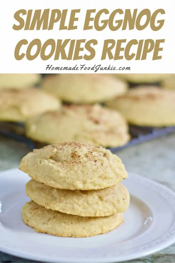 Simple Eggnog Cookies Recipe-Pin Image