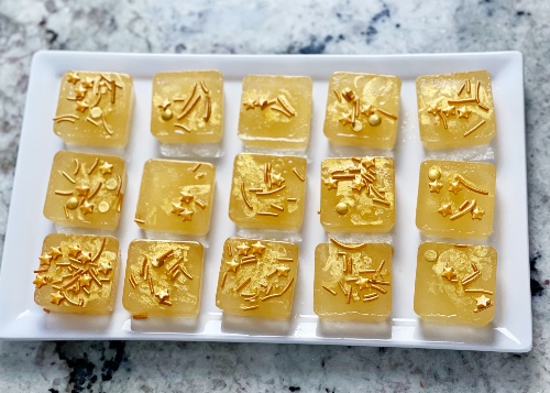 Tray Of Champagne Jello Shooter