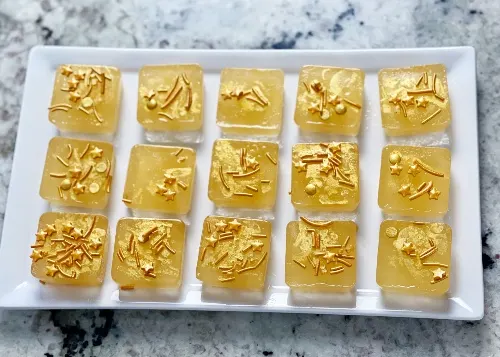 Tray Of Champagne Jello Shooter