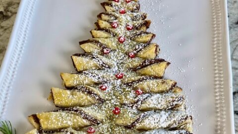 Nutella Christmas Tree Pastry
