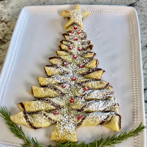 Nutella Christmas Tree Pastry