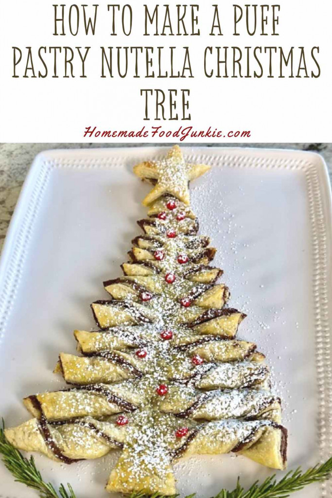 How To Make A Puff Pastry Nutella Christmas Tree-Pin Image