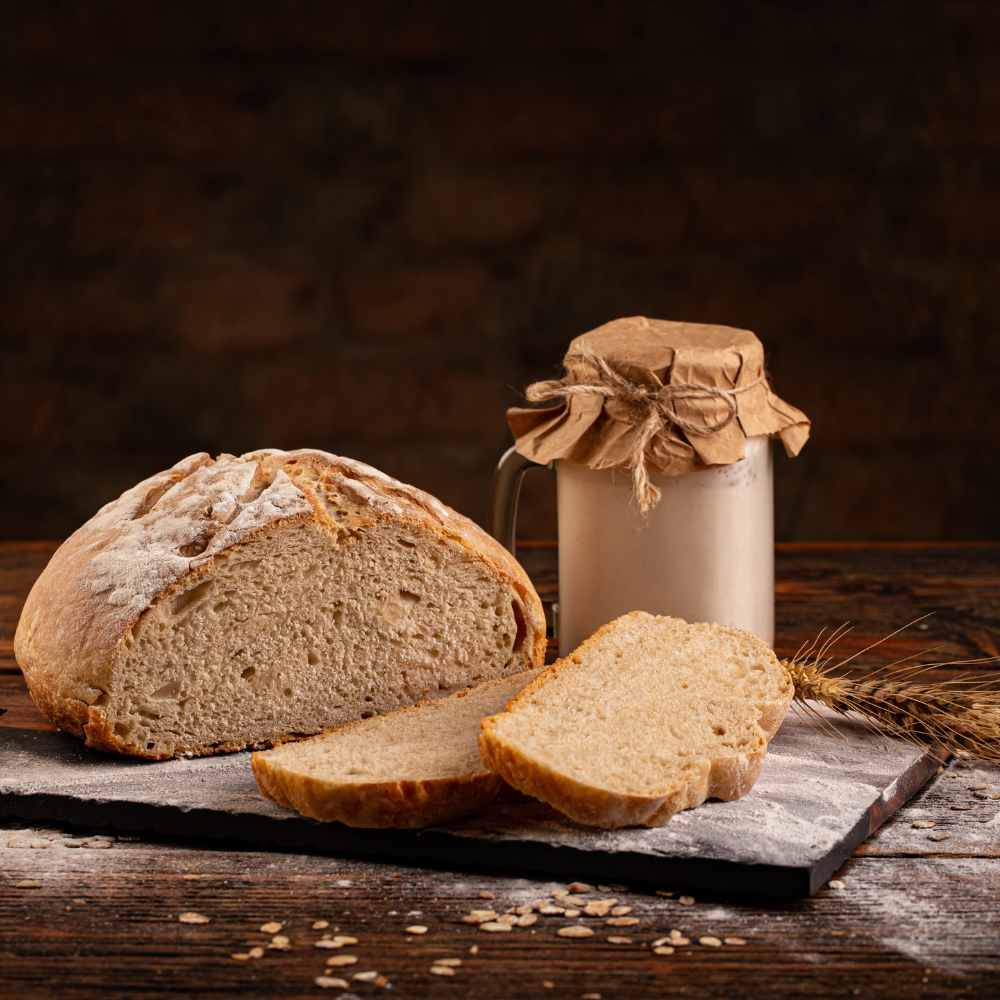 Sourdough Bread With Starter. Starter Heavily Impacts The Sourdough Flavor Profile