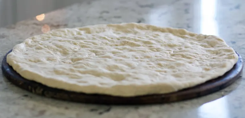 Easy Discard Sourdough Pizza Crust 6 Raw Sourdough Pizza Dough Formed And Ready To Bake