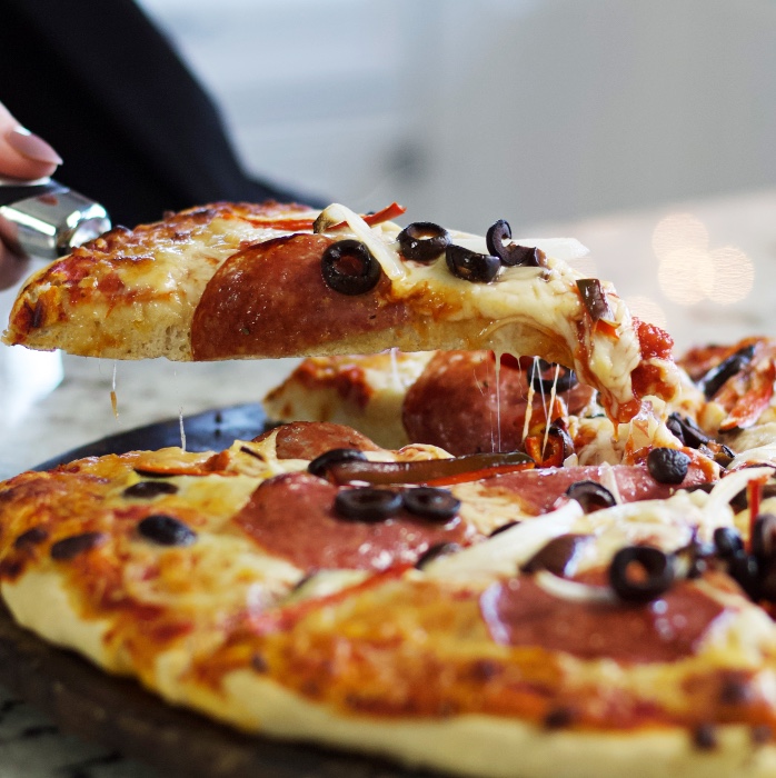 Cut Slice Sourdough Pizza