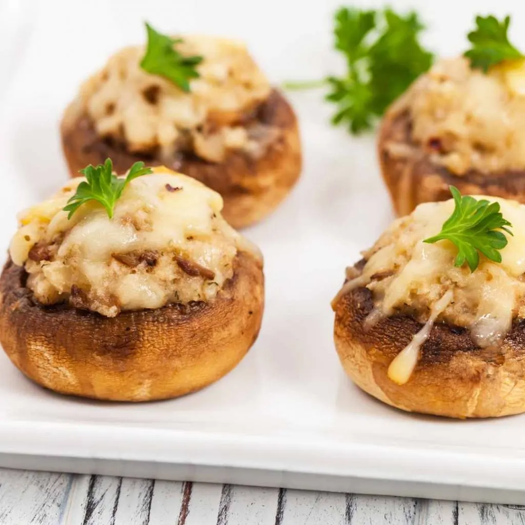 Veggie Stuffed Mushroom Appetizers 1 Veggie Stuffed Mushrooms 1