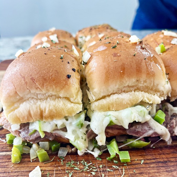 Philly Cheesesteak Sliders