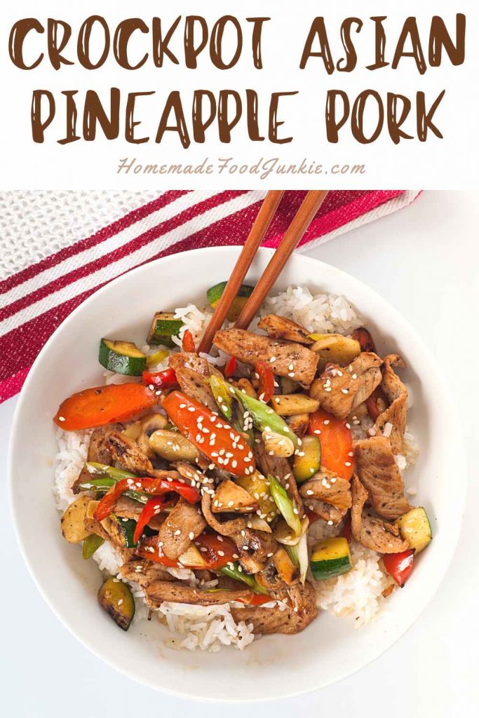 Peanut Sauce Over Thai Zoodles 8 Crockpot Asian Pineapple Pork