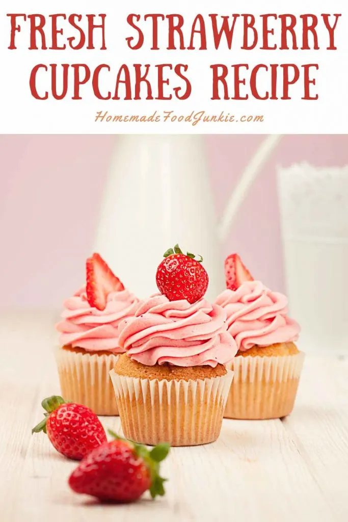 Fresh Strawberry Cupcakes Recipe 4