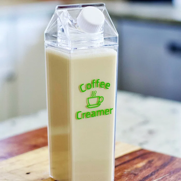 13 Perfectly Useful Ways To Reuse Coffee Creamer Bottles