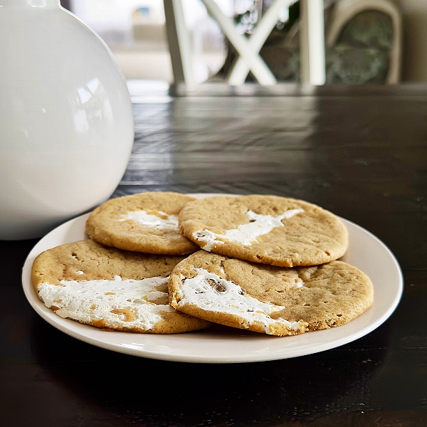 Flutternutter Marshmallow Cookies 2 Marshmallow Peanut Butter Cookies