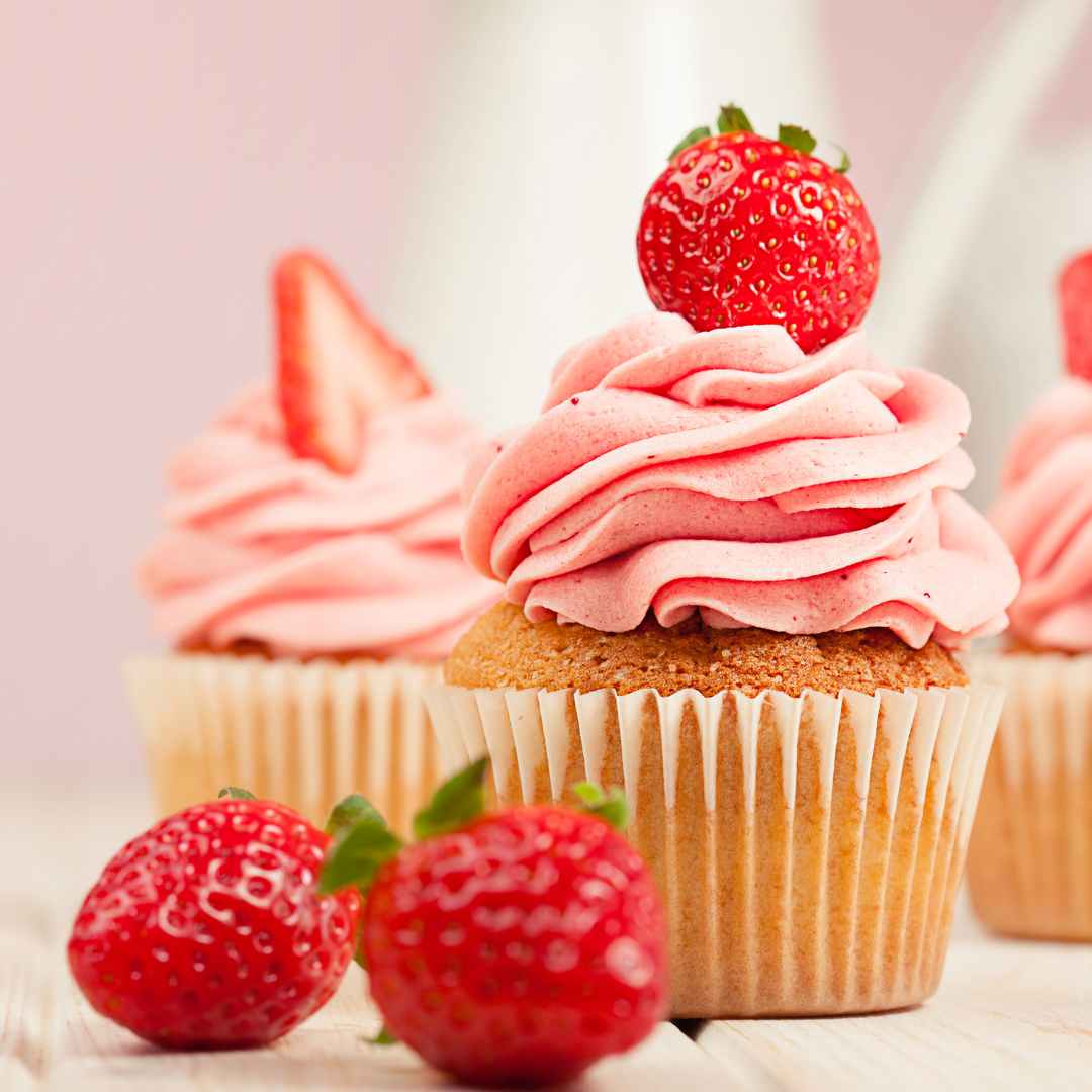 Fresh Strawberry Cupcakes
