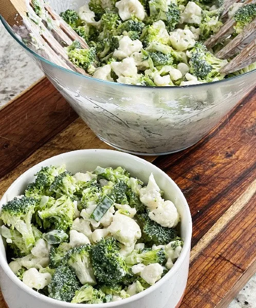 Broccoli Cauliflower Salad