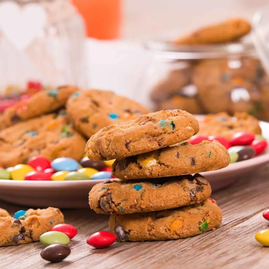 Healthier Dark Chocolate M&Amp;M Cookies 1 Dark Chocolate Mm Cookies