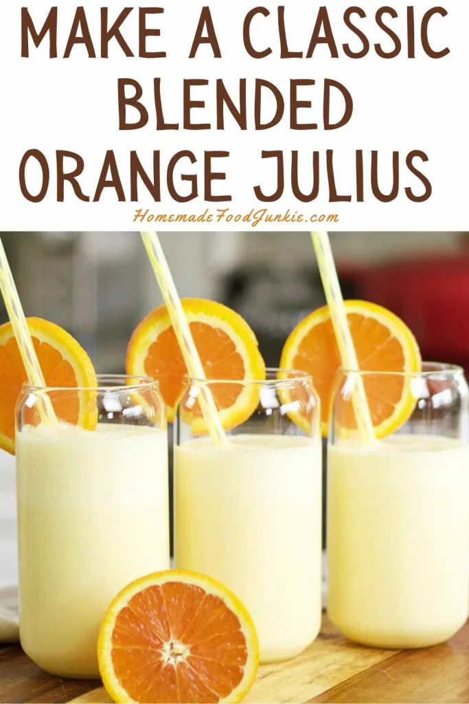 Make A Classic Blended Orange Julius