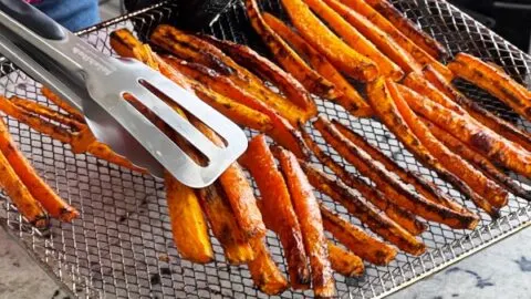 Air Fryer Carrot Fries Ready To Serve