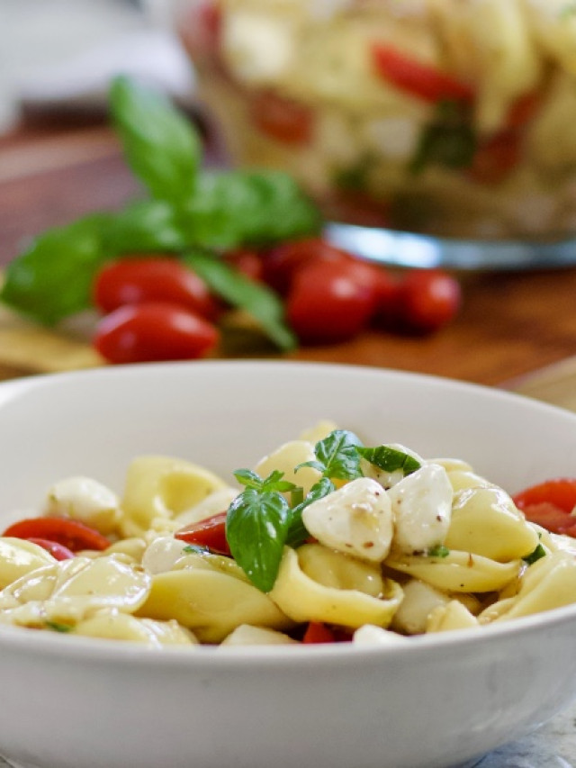 Twisted Caprese Tortellini Pasta Salad Homemade Food Junkie