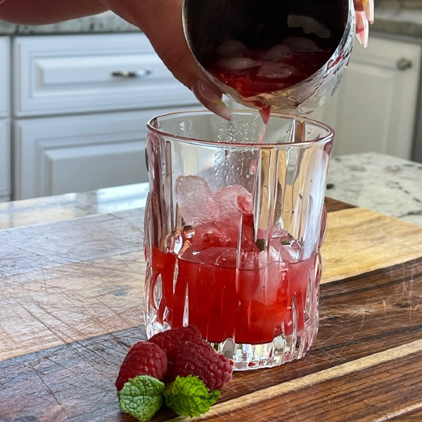 Pouring A Mocktail