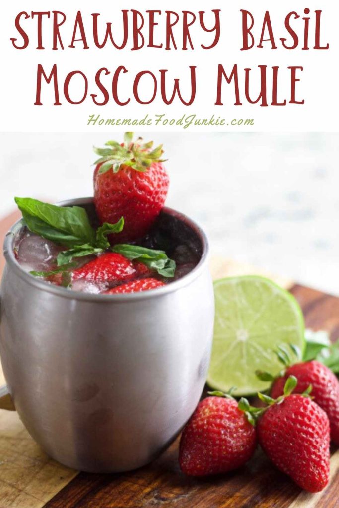 Strawberry Basil Moscow Mule 1